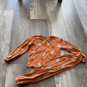 Pekkle Cozy Kids Pajamas in Orange